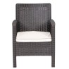 Sillón ADRIATICO, polipropileno marrón chocolate