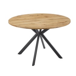 Mesa OLITE 120R, metal, madera