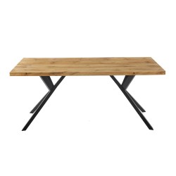 Mesa OLITE 180RT, metal, madera