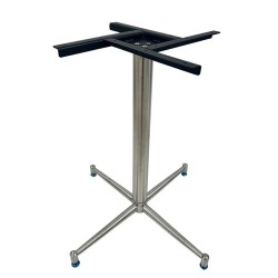 Base de mesa PAUDY, acero inoxidable, base de 63 x 63 cms