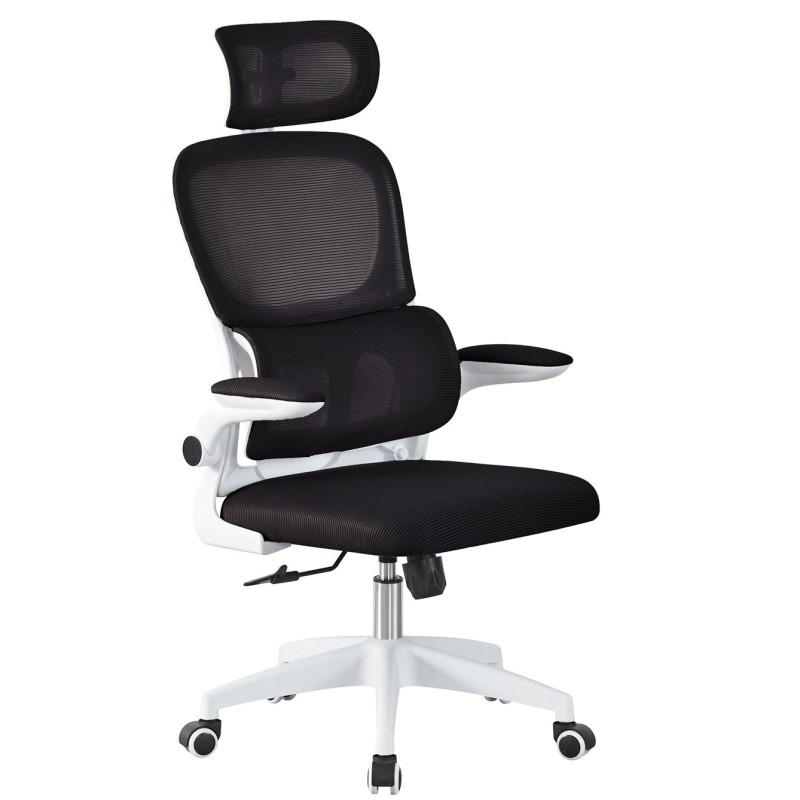 Sillón de oficina BERNAY, alto, blanco