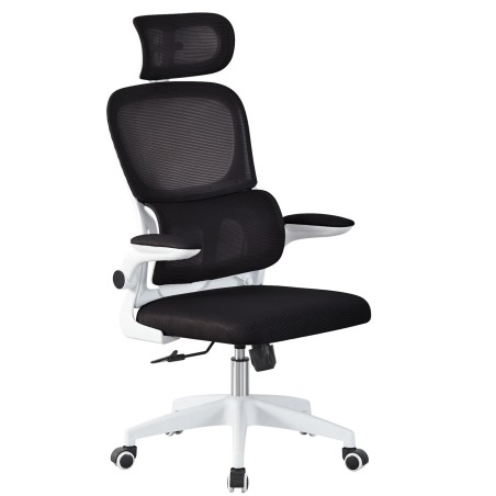 Sillón de oficina BERNAY, alto, blanco