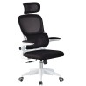 Sillón de oficina BERNAY, alto, blanco