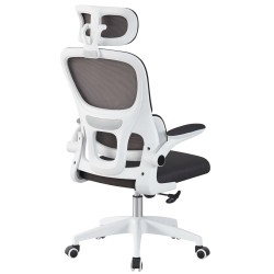 Sillón de oficina BERNAY, alto, blanco