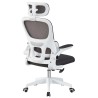 Sillón de oficina BERNAY, alto, blanco