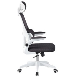 Sillón de oficina BERNAY, alto, blanco