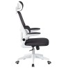 Sillón de oficina BERNAY, alto, blanco