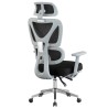 Sillón de oficina DURBUY, alto, ergonómico, gris