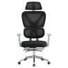Sillón de oficina DURBUY, alto, ergonómico, gris