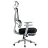 Sillón de oficina DURBUY, alto, ergonómico, gris