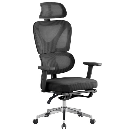 Sillón de oficina DURBUY, alto, ergonómico, negro