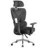 Sillón de oficina DURBUY, alto, ergonómico, negro