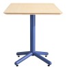 Mesa COLMAR, azul, tapa de contrachapado revestido con HPL, color natural