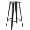 Base de mesa TOL EK, alta, acero, negra
