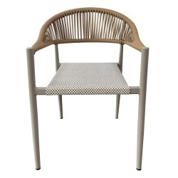Sillón MÓNACO, apilable, aluminio