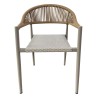 Sillón MÓNACO, apilable, aluminio