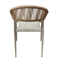 Sillón MÓNACO, apilable, aluminio