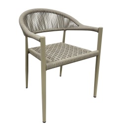 Sillón CANNES, apilable, aluminio