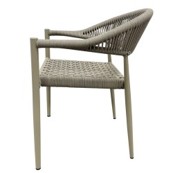 Sillón CANNES, apilable, aluminio