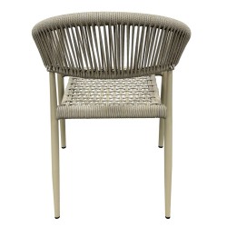 Sillón CANNES, apilable, aluminio