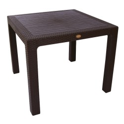 Mesa FARO, polipropileno marrón chocolate