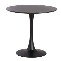 Mesa TUL (SU), base de metal, tapa lacada negra