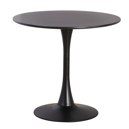 Mesa TUL (SU), base de metal, tapa lacada negra