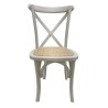 Silla CROSS SX, madera de haya, blanca