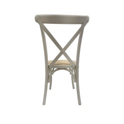 Silla CROSS SX, madera de haya, blanca