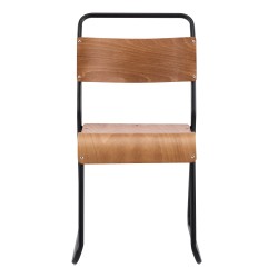 Silla LIVERPOOL, apilable, negra