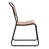 Silla LIVERPOOL, apilable, negra