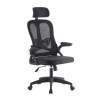 Sillón de oficina ORBEC, alto, negro