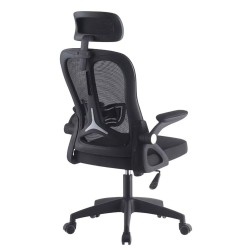 Sillón de oficina ORBEC, alto, negro