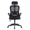 Sillón de oficina ORBEC, alto, negro