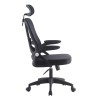 Sillón de oficina ORBEC, alto, negro