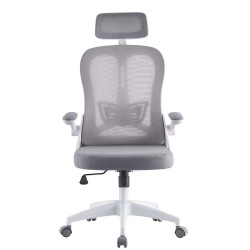 Sillón de oficina ORBEC, alto, blanco