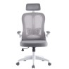 Sillón de oficina ORBEC, alto, blanco
