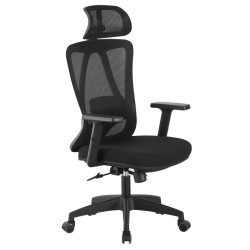 Sillón de oficina CIRAL, alto, negro