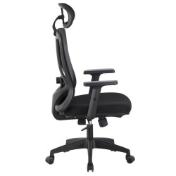 Sillón de oficina CIRAL, alto, negro