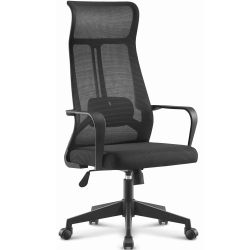 Sillón de oficina AMIENS, alto, negro