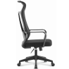 Sillón de oficina AMIENS, alto, negro