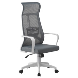 Sillón de oficina AMIENS, alto, blanco