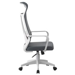 Sillón de oficina AMIENS, alto, blanco