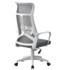 Sillón de oficina AMIENS, alto, blanco