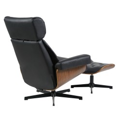 Butaca con ottoman EUROPA, madera, metal
