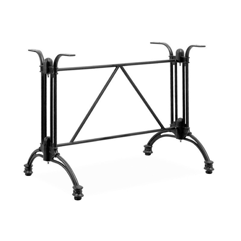 Base de mesa EIFFEL NEW, rectangular, aluminio, negra