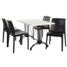 Base de mesa EIFFEL NEW, rectangular, aluminio, negra