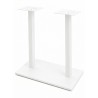 Base de mesa BEVERLY, alta, rectangular, tubo cuadrado, blanca, base de 70 x 40 cms