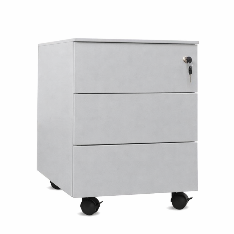 Cajonera metálica OLIMPO 3C, ruedas, 3 cajones