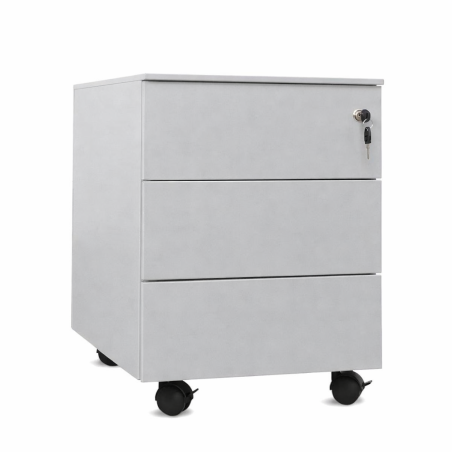 Cajonera metálica OLIMPO 3C, ruedas, 3 cajones